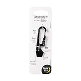 Nite Ize DoohicKey Keychain Multi Tool, Stainless-Steel 5-in-1 Multi Tool With Bottle Opener + Carabiner Clip, Black