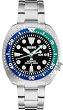 SEIKO SRPJ35 Watch for Men - Prospex Collection - Stainless Steel Case and Bracelet, Black Dial